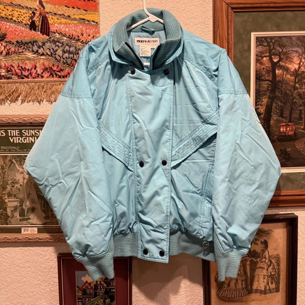 Vintage 80s RARE Obermeyer Designer Down Women’s Ski Jacket‎ Size 14